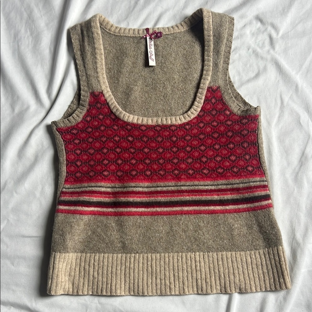 Girls Lambs Wool Vest Size 10